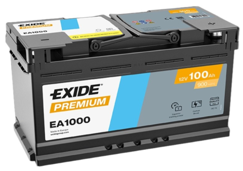 Acumulatori - BATERIE EXIDE PREMIUM 100AH 900A 353X 175X190 +DR