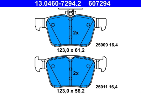 Set placute frana spate - ATE [1]
