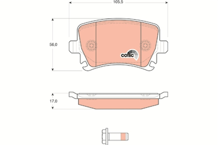 Set placute frana spate - TRW [2]
