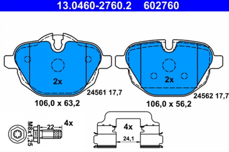 SISTEM DE FRANARE - SET PLACUTE FRANA SPATE