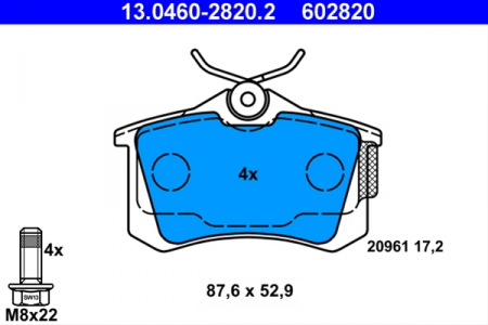 SISTEM DE FRANARE - SET PLACUTE FRANA SPATE