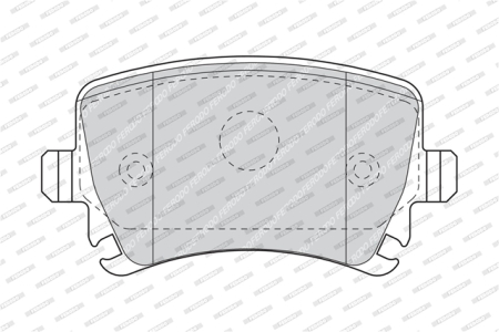 Set placute frana - Set placute frana spate - FERODO
