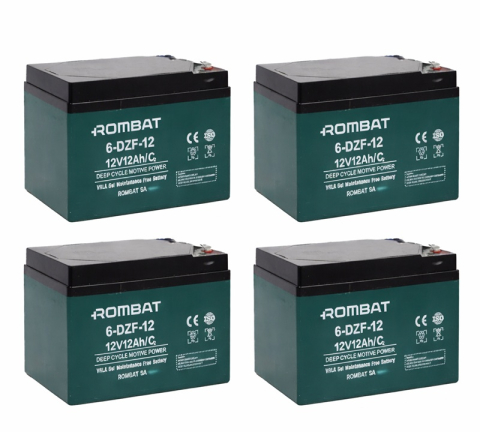 Baterii vehicule electrice - 6-DZF-12 Set 4 Buc