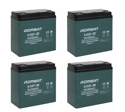 Baterii vehicule electrice - Set 6-DZF-20 4 buc
