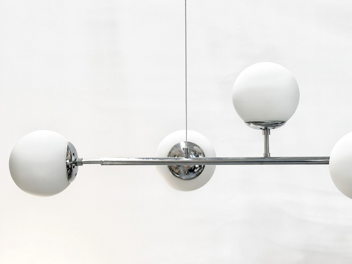 Lustră 2471/6D CH+WH, 6xE27, reglabilă, 120x120 cm, argintiu/alb [2]