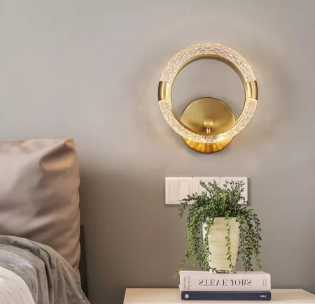 Aplica LED 210501 aurie, reglabilă 3000K-6500K, metal și acril, modernă [1]