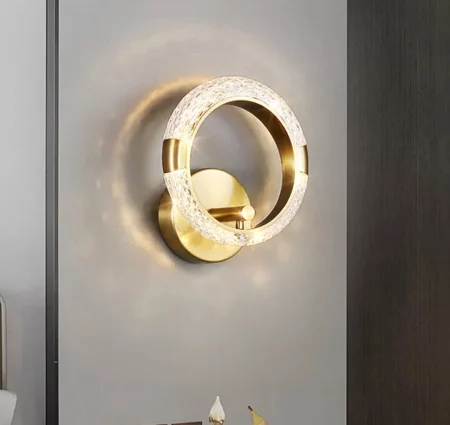 Aplica LED 210501 aurie, reglabilă 3000K-6500K, metal și acril, modernă [3]