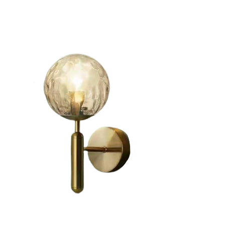 Aplica 23027 GD, metal auriu cu glob de sticlă, E27 [2]