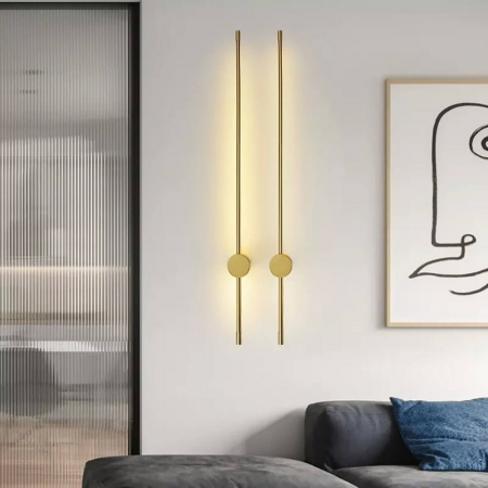 Aplica 2308 aurie, LED inclus, 80 cm, stil clasic-modern, montaj pe perete [4]