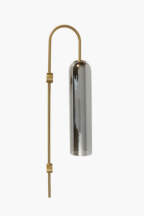 Aplică perete 2313 auriu cu abajur fumuriu sau auriu – 70 cm [2]