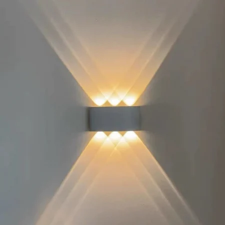 Aplica LED 2858/3, 6W, IP65, aluminiu mat, lumină sus/jos, alb/negru – pentru interior și exterior [2]