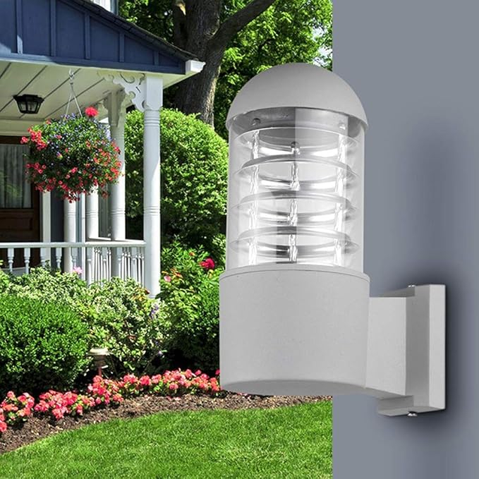 Aplica exterior albă 2064/1 WH, 1xE27, design minimalist [3]