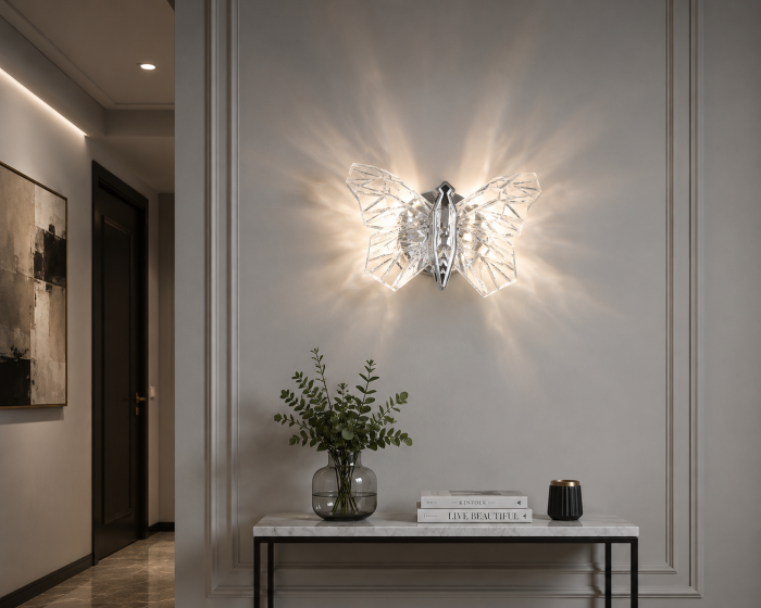 Aplica Fluture 1743  LED, 20x14 cm, 3 Tipuri de Lumină [2]