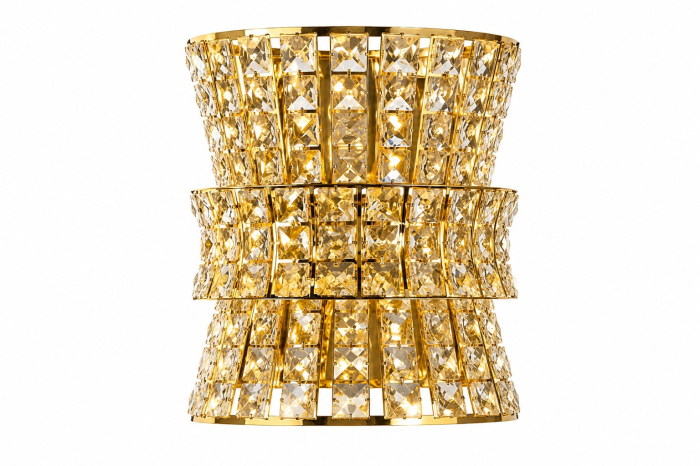 Aplica moderna LED 2513 crom cu cristale decorative [2]