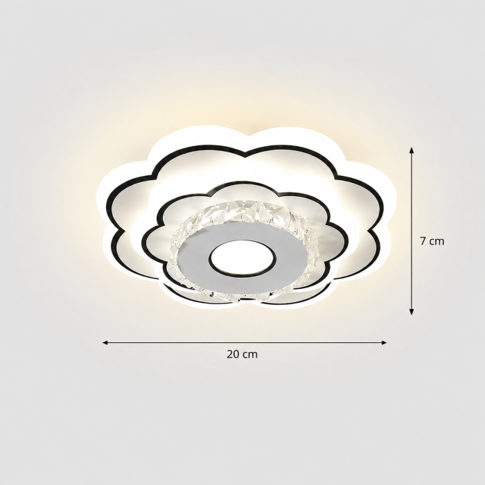 Aplica LED YC37RD Alba Moderna cu Lumina Reglabila 24W [2]