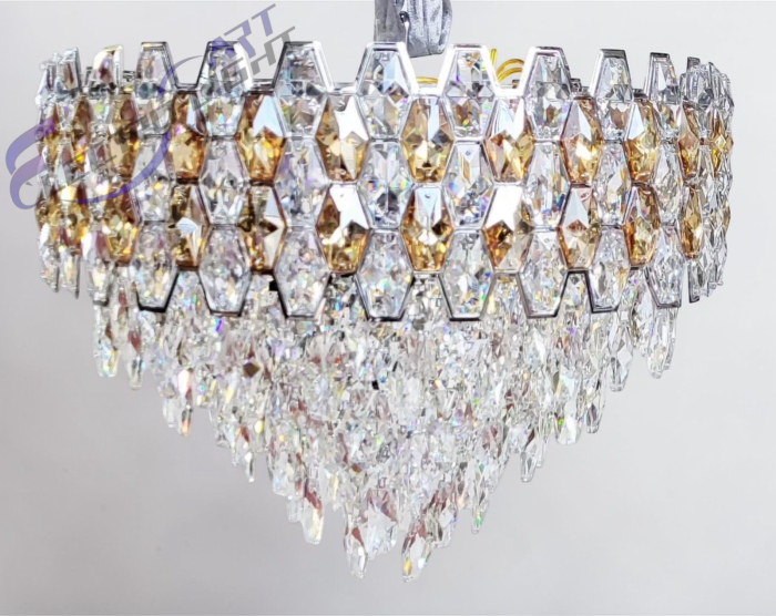 Candelabru 8805/CH Crom cu Cristal K9 Design Rotund Modern [3]