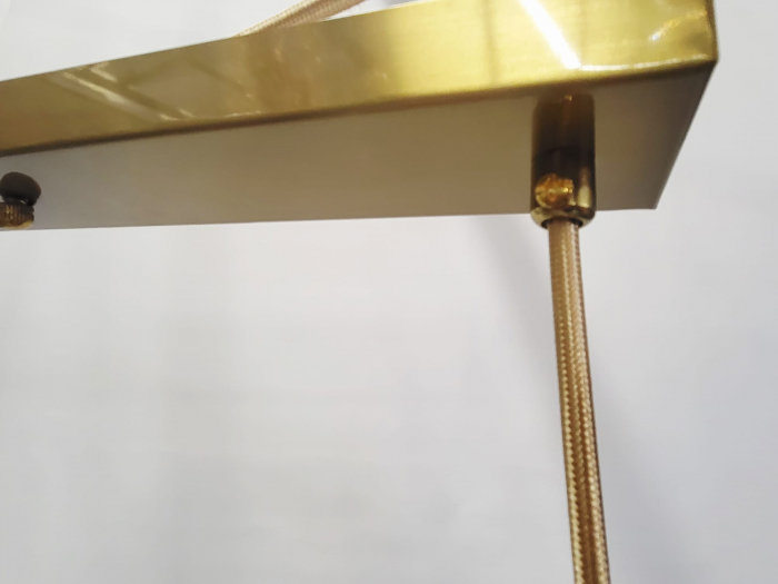 Lustră 2313/3, 3 pendule E27, abajur sticlă ambre [3]