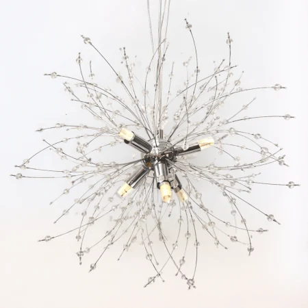 Lustră 2403/350 CH Modernă din Metal și Acril – 6 LED-uri G9, Crom Elegant [2]