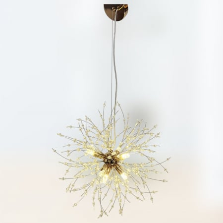 Lustră 2403/350 GD Modernă din Metal Auriu și Acril – 6 LED-uri G9 Incluse, Diametru 35 cm [2]