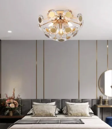 Lustră 2408/500 din cristal și metal cu finisaj oglindă – iluminat elegant cu 6 LED-uri G9 [2]