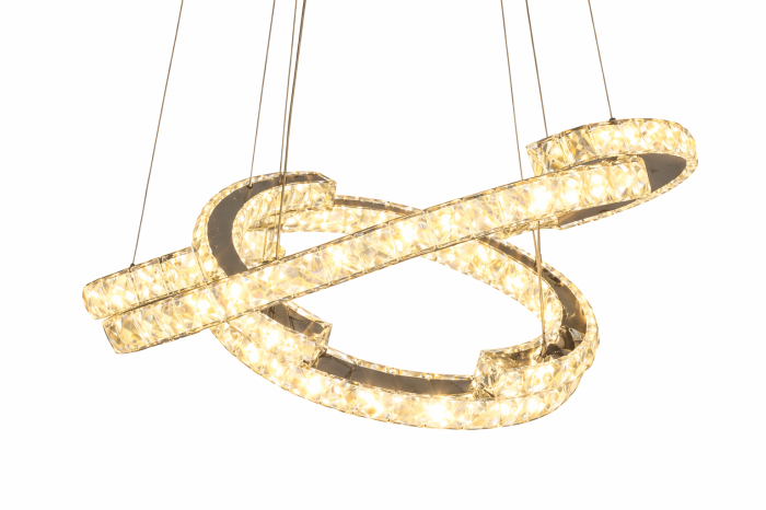 Lustră 2485/60x40 CH, LED 160W, crom, 2 inele reglabile [2]