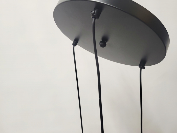 Lustră 2512/3, 3xLED, sticlă, metal negru-auriu, reglabilă [5]