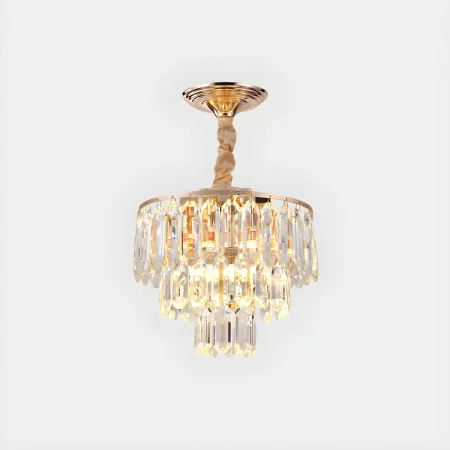 Lustră 3350/300 GD, 3x E27, Ø30 cm, Auriu, Sticlă Tip Cristal, Design Elegant [4]