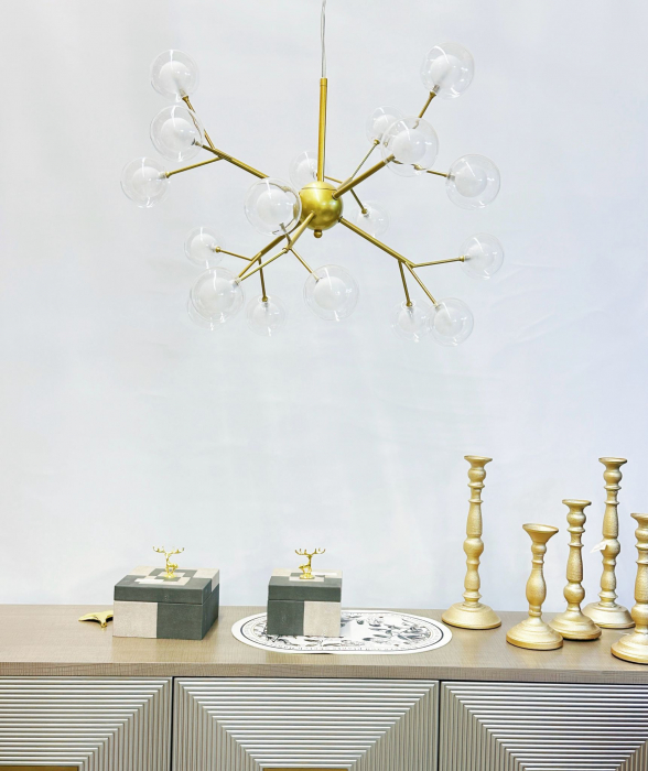 Lustra 5001/18 GD – Auriu, 18xG4, Design Ramură Elegantă [3]