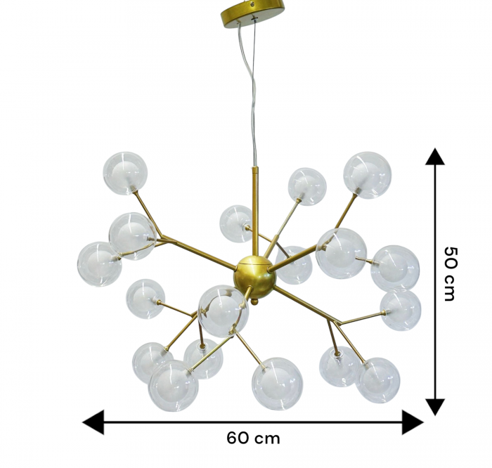 Lustra 5001/18 GD – Auriu, 18xG4, Design Ramură Elegantă [5]