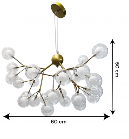 Lustra 5001/27 GD – 27xG4, Auriu, Design Decorativ Compact [5]