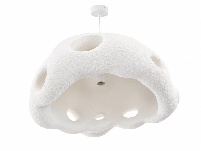Lustra 6603/60 cupola organica alba cu perforatii din fibra de sticla 60 cm [4]