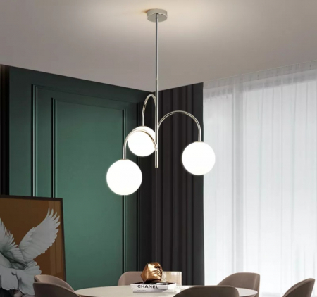 Lustră 6901/3 CH cu LED-uri G9 – design sofisticat din metal și sticlă, finisaj cromat [3]