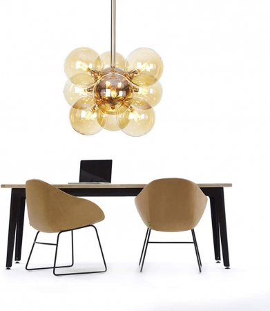 Lustră Elegantă 8216/9 GD, 9xE14, Metal și Sticlă, Design Modern pentru Spații Rezidențiale și Comerciale [2]