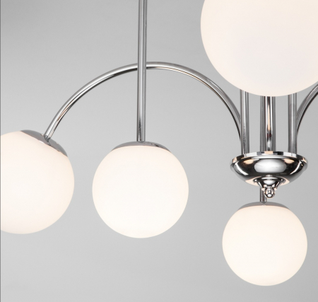 Lustră 8227/6 CH cu 6 LED-uri G9 – design argintiu elegant pentru spații moderne [2]