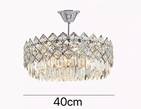 Lustră crom/auriu 88158/400, 6 becuri E14, 40 cm diametru [3]