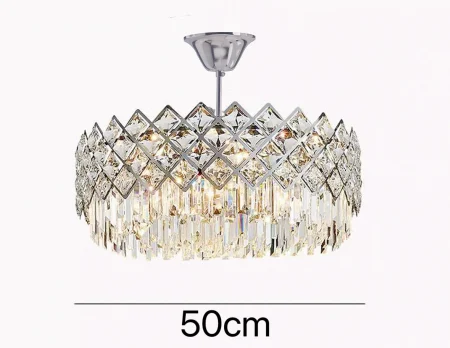 Lustră crom/auriu 88158/500, 10 becuri E14, 50 cm diametru [2]