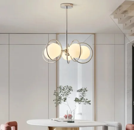 Lustră crom 8902/5 CH, 5 becuri E27, 50 cm diametru [2]