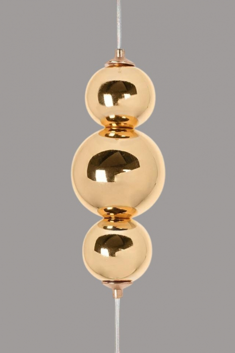 Lustră 985/5 Fluture, LED reglabil, 5 pendule aurii [6]