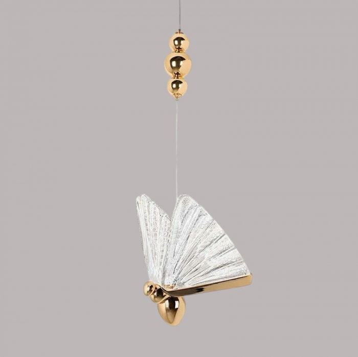 Lustră 985/5 Fluture, LED reglabil, 5 pendule aurii [4]