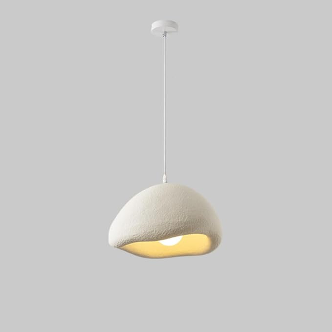 Lustra 6602 alba moderna design organic rasina fibra sticla 50 cm [3]