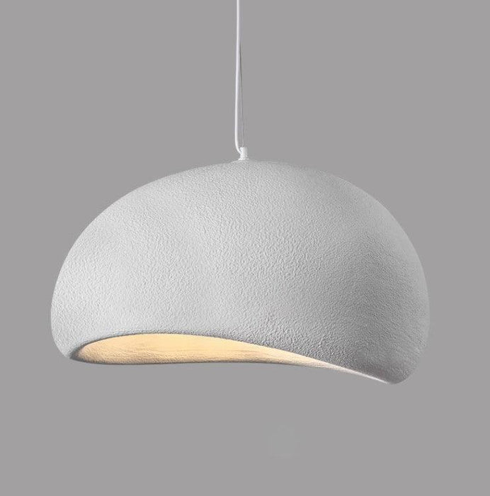 Lustra 6602 alba moderna design organic rasina fibra sticla 50 cm [4]
