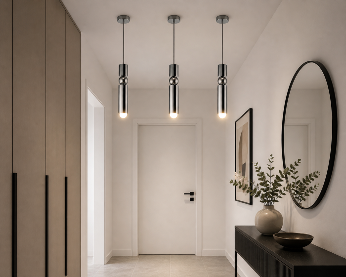 Lustră Modernă Art-Deco7702/1, 1xE27 Negru Perlat, Reglabilă, Diametru 6 cm, IP21 [2]