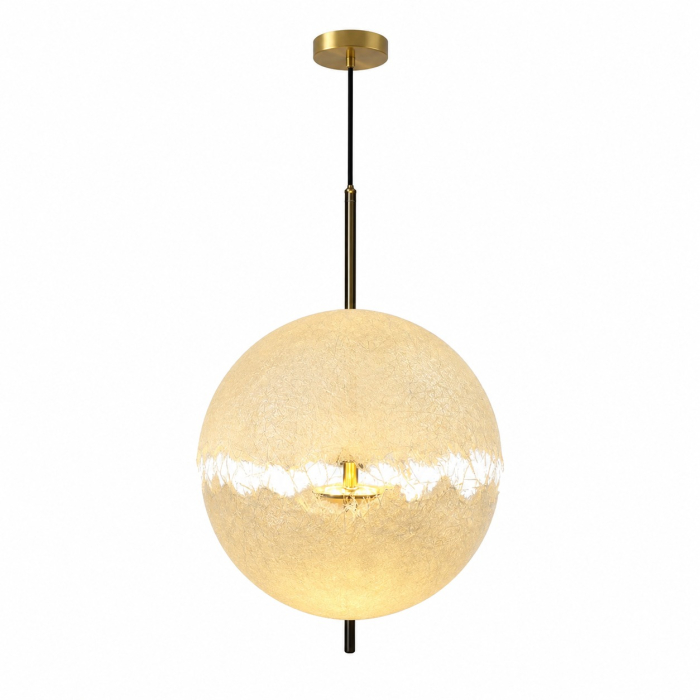 Lustră suspendată modernă 2519/1 cu LED 3 culori – Pendul decorativ glob 30cm, reglabil pe înălțime [2]