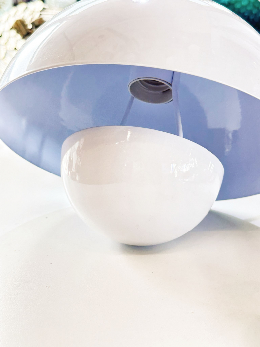 Pendul 110/1 WH – lustră suspendată albă din metal, E27, cablu reglabil [5]