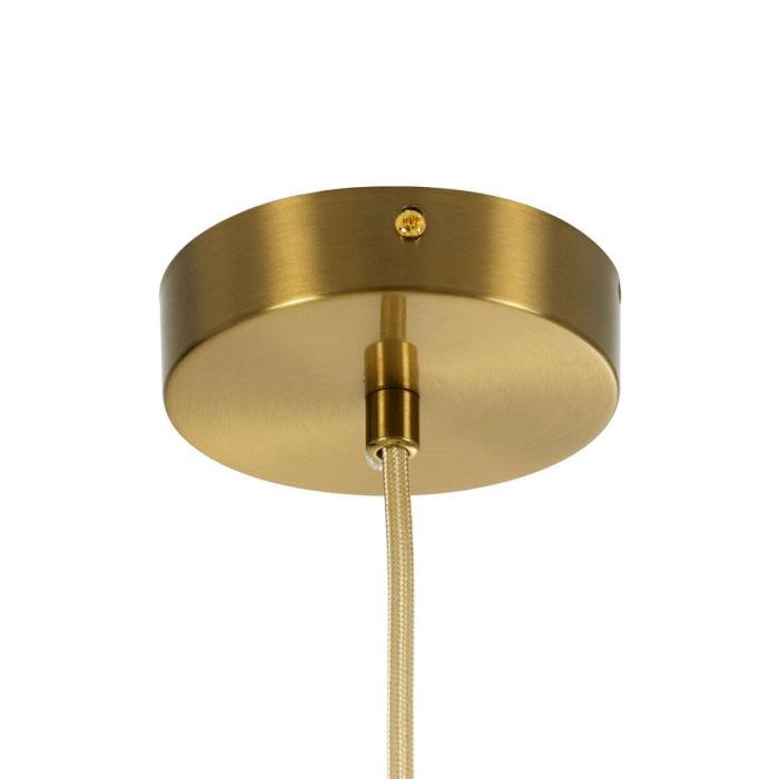 Pendul 1118/1CP din alamă aurie cu glob alb mat și inel oval – eleganță modernă pentru interior [4]