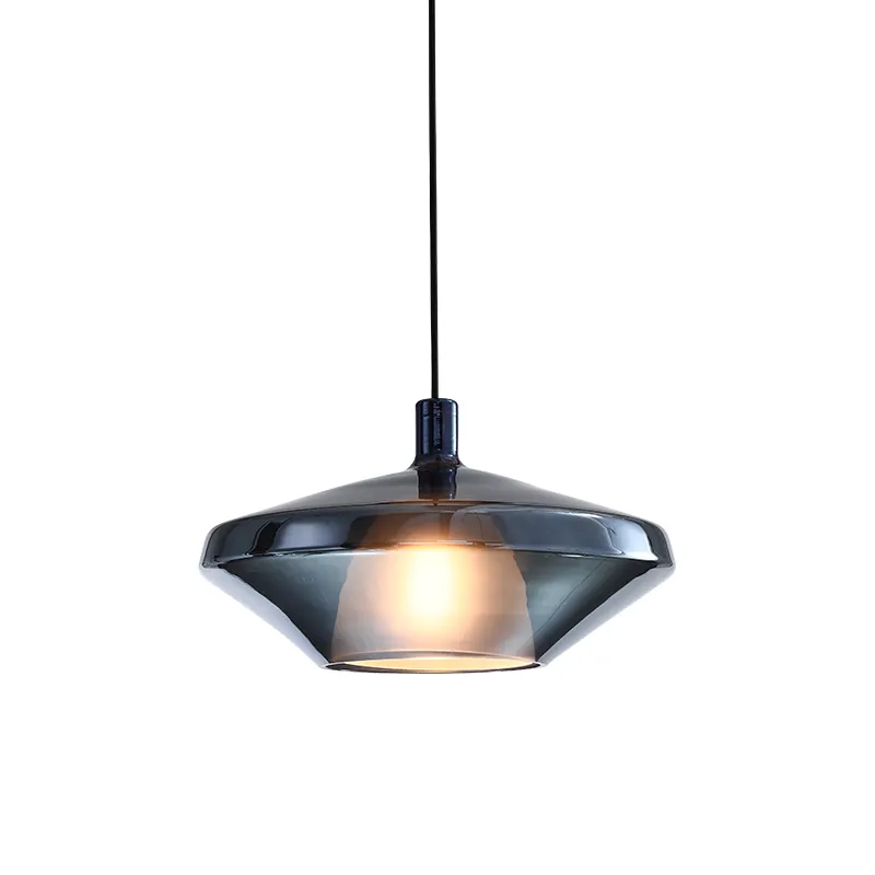 Lustră tip pendul 2312 C – sticlă fumurie, metal, E27, reglabilă [2]