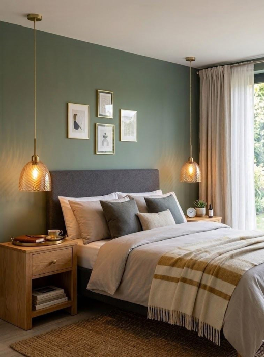 Pendul modern 7120/1D sticlă amber striată Ø20 cm lampă suspendată [2]