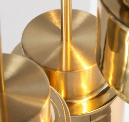 Pendul Fine 8102/1 – lustră suspendată aurie, metal, E27, reglabilă [4]