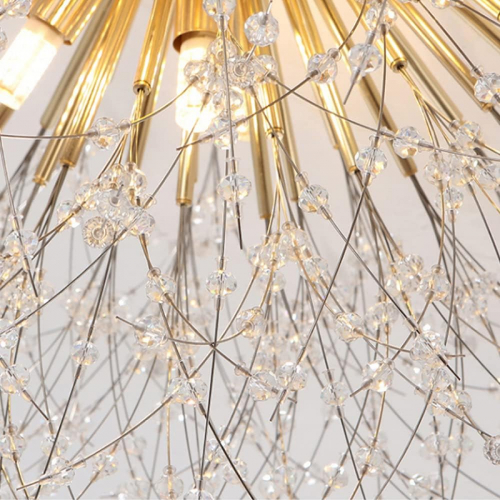 Plafonieră 2403/500 LED 5xG9, 50 cm, Temperatură reglabilă 3000-4000-6500K, Metal Auriu & Acril [2]