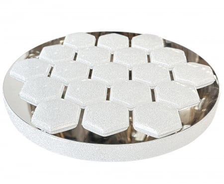 Plafonieră LED 8341/400, design rotund modern, 40 cm, 3 tipuri de lumină, argintiu & alb [2]